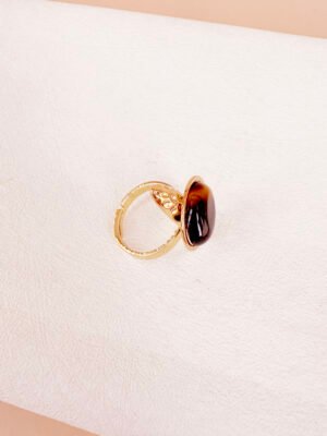 Bague résine léopard Lola