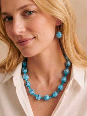 Ensemble Constance en perles de résine et cristal