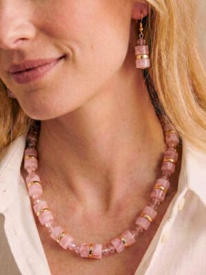 Ensemble Victoire en perles de résine et cristal