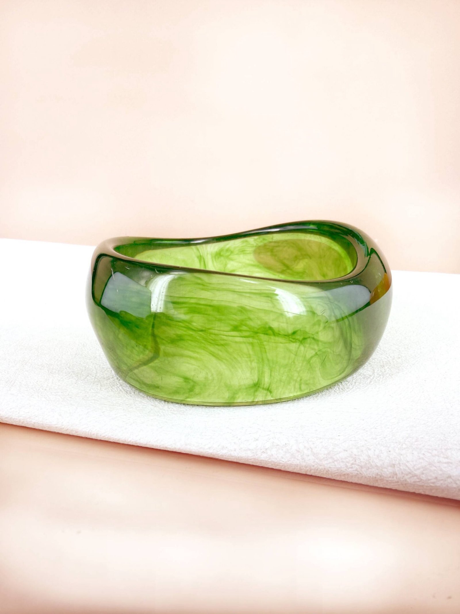 Bracelet Jonc en Résine Marbrée – Image 4