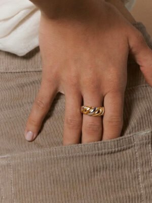 Bague Clothilde couleur mixte or argent