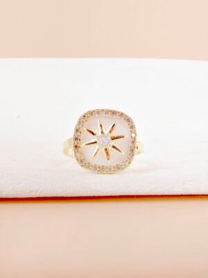 Bague Luna – Anti stress, médaillon étoile