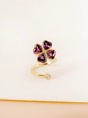 Bague Vivi – Anti stress, trèfle