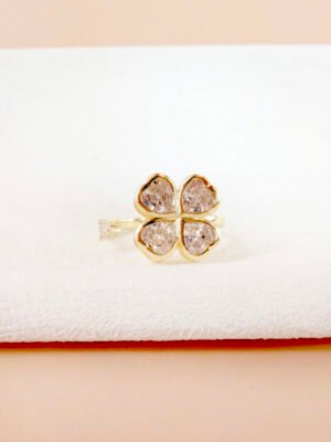 Bague Morgane – Anti stress, trèfle