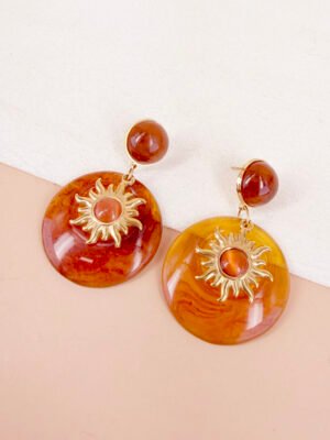 Boucles d’oreilles Alba – Soleil et résine