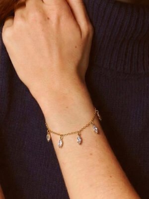 Bracelet Cléo – Strass pendant