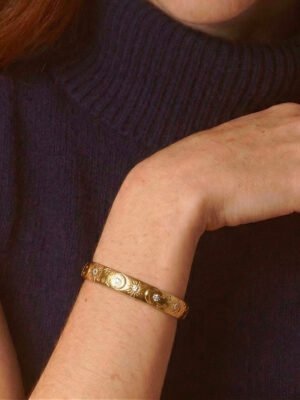 Bracelet jonc Joy – Lune, soleil