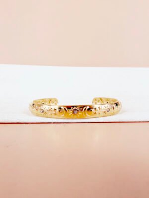 Bracelet jonc Joy – Lune, soleil