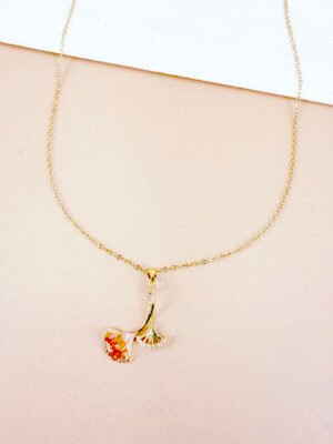 Collier Alia – Pendentif éventail