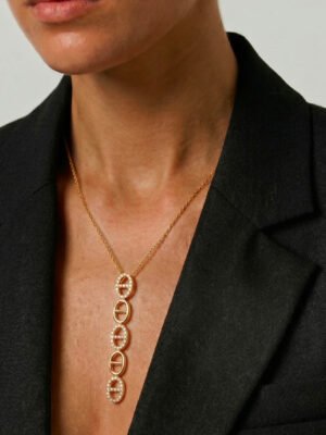 Collier Y Maya – maille marine