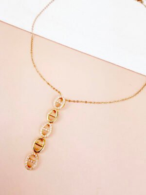 Collier Y Maya – maille marine