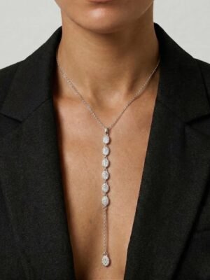 Collier Y Lola – strass argenté