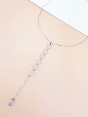Collier Y Lola – strass argenté
