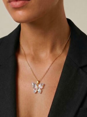 Collier Loane – pendentif papillon