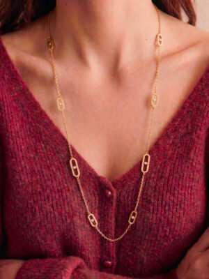 Sautoir Dana – Maillon strassé