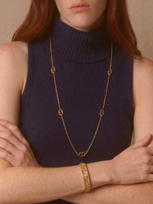 Sautoir Lio – maille marine