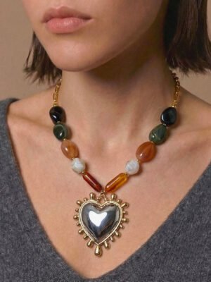 Collier Thaïs – Pendentif coeur