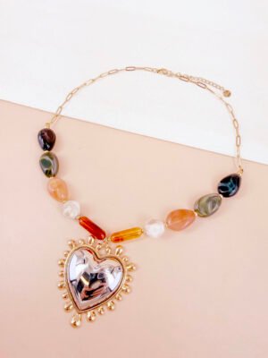 Collier Thaïs – Pendentif coeur