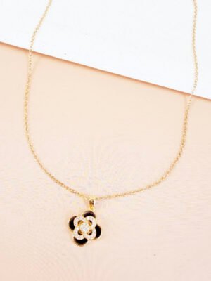 Collier Fauve – Anti stress, fleur noire