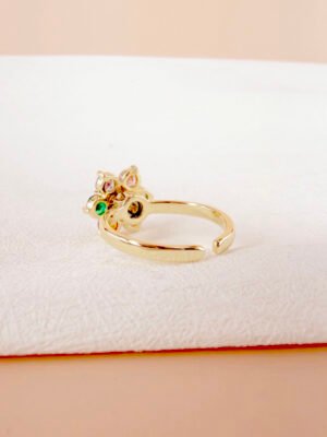 Bague Carla – Anti stress, fleur colorée