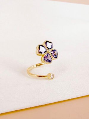 Bague Vivi – Anti stress, trèfle