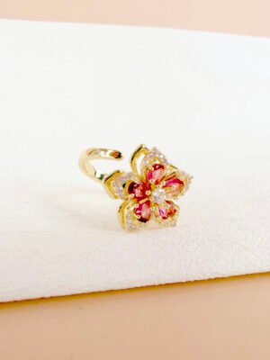 Bague Loanne – Anti stress, fleur