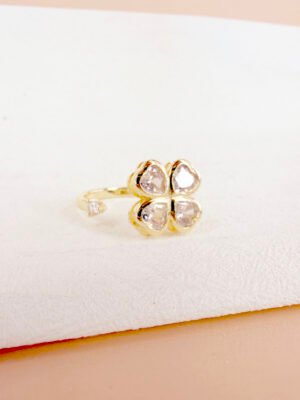 Bague Morgane – Anti stress, trèfle