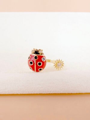 Bague Lucky – Anti stress, coccinelle