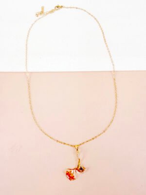 Collier Alia – Pendentif éventail