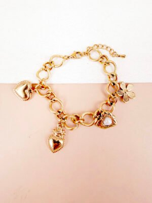 Bracelet breloques coeur