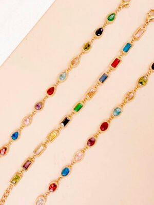 Bracelet Stavi, strass ovale