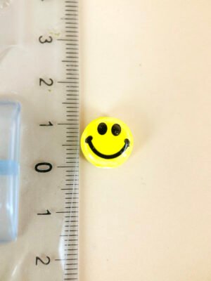 Perle céramique smiley