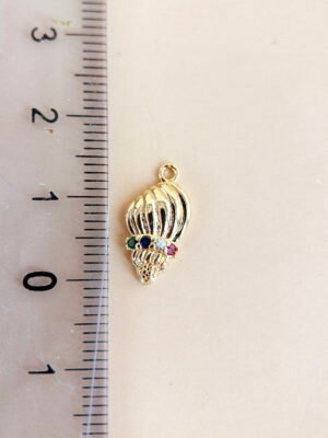 Charm coquillage strass