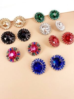 Boucles d&rsquo;Oreilles Clips « Grand Eclat » – Cristaux