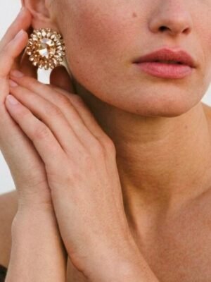 Boucles d&rsquo;Oreilles Clips « Grand Eclat » – Cristaux