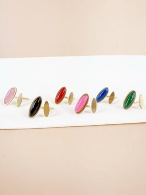 Lot de 6 Bagues Ajustables « Horizon Minimaliste » – Acier Inoxydable