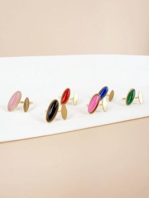 Lot de 6 Bagues Ajustables « Horizon Minimaliste » – Acier Inoxydable