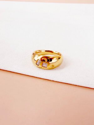 Bague Cosmos en acier inoxydable