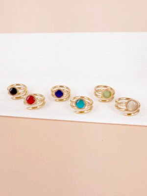 Lot de 6 bagues Alix