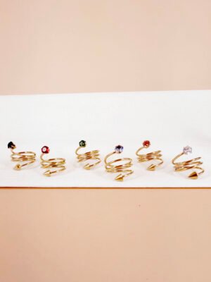 Lot de 6 bagues Cléophée
