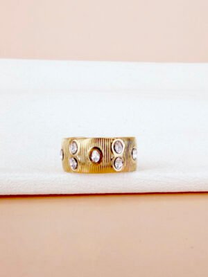 Bague Victoire – Grand jonc strass