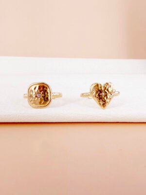 Lot de 2 bagues Nine
