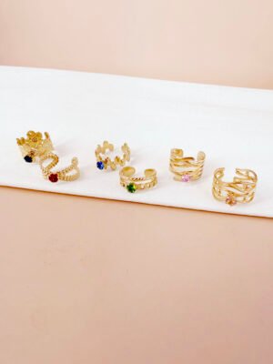 Lot de 6 bagues Chiara