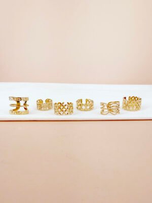 Lot de 6 bagues Tali