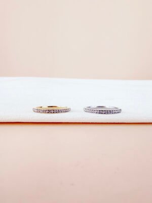Bague Éclat alliance strass