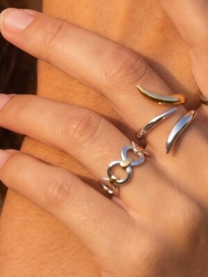 Bague Allure argent doré