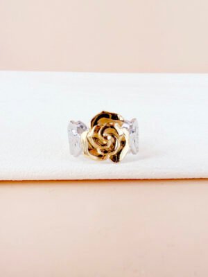 Bague Mathilde rose argent doré