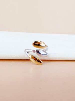 Bague Joséphine argent doré