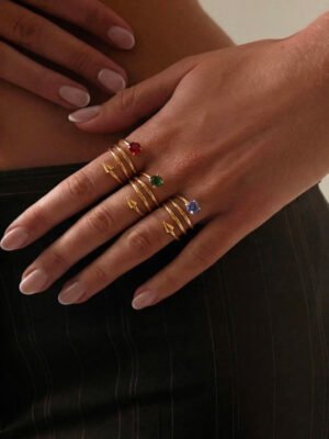 Lot de 6 bagues Cléophée