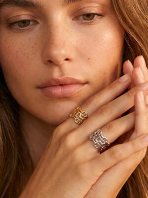 Bague Roma – Maille marine
